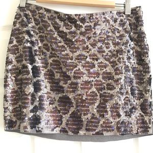 Sequence mini skirt